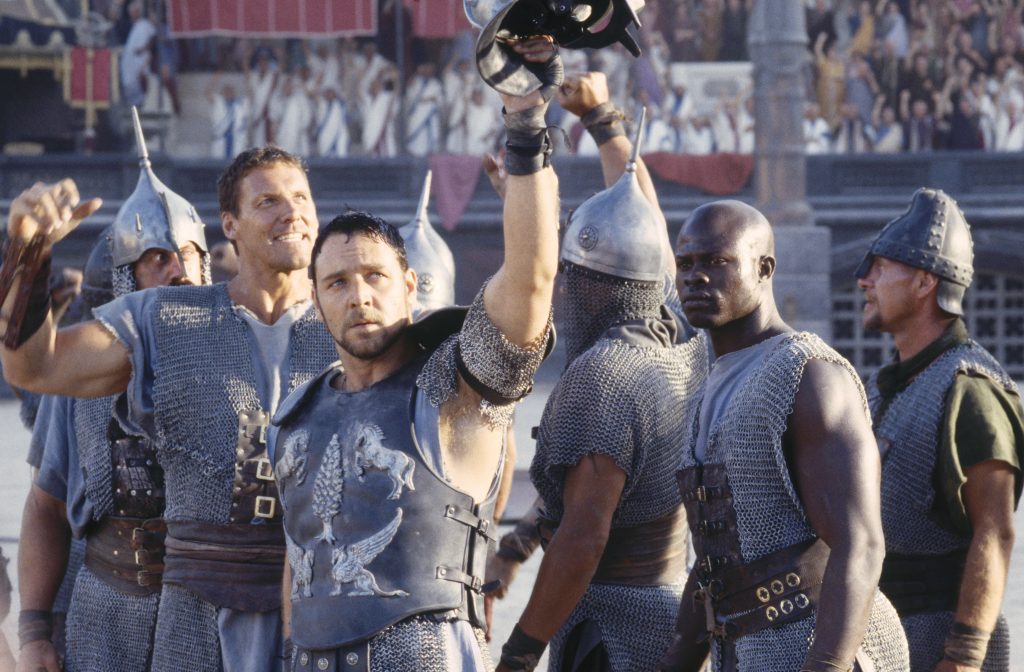Triumphant gladiators