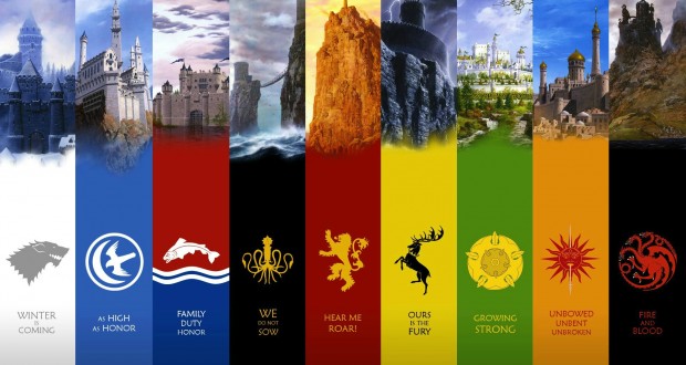 Game of Thrones major houses